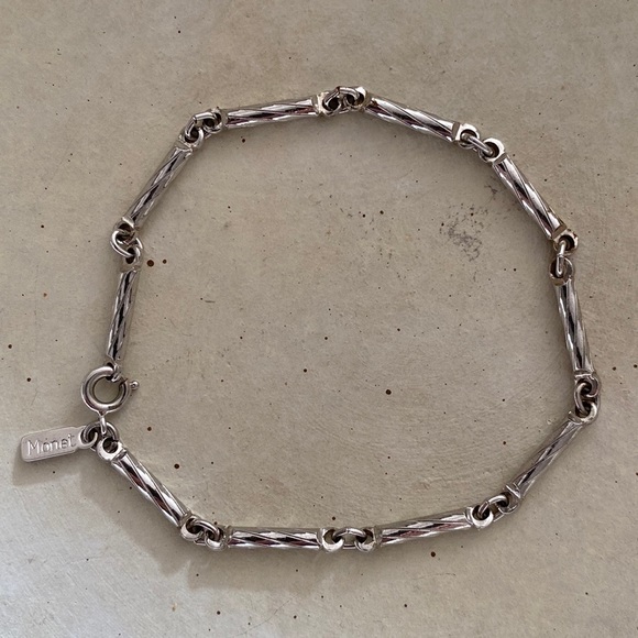 Monet silver link bracelet